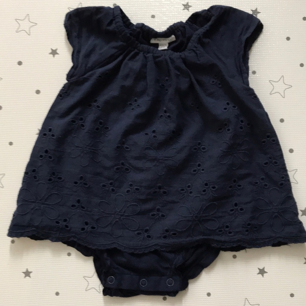 Italian cotton eyelet dress